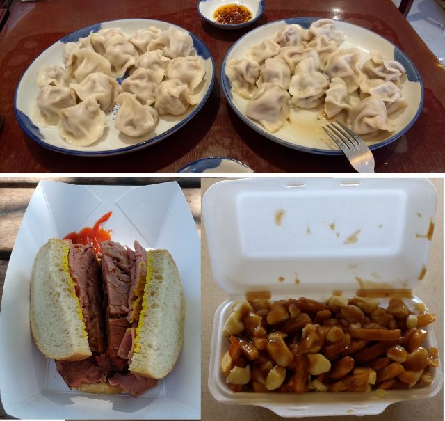 Dumplings, Smoked Meat, Poutine Dumplings, Smoked Meat, Poutine
