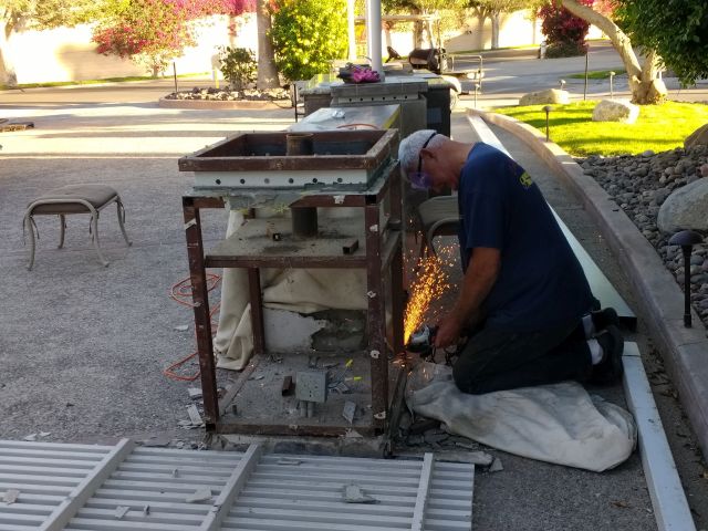 Jim removing pillar Jim removing pillar