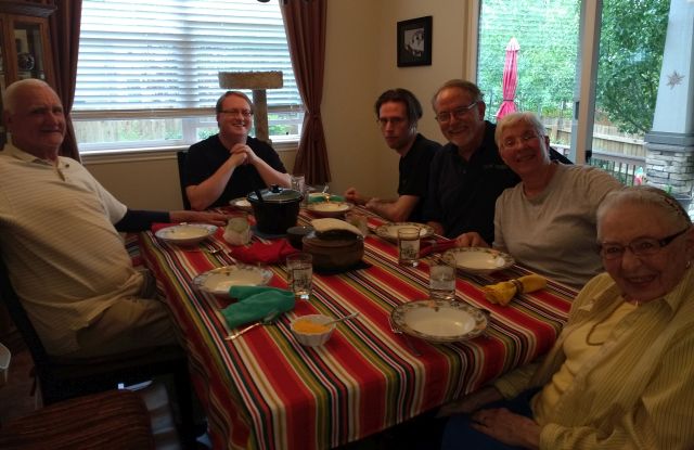 Jim, Mac, John, Michael, Lynne, Mom Jim, Mac, John, Michael, Lynne, Mom