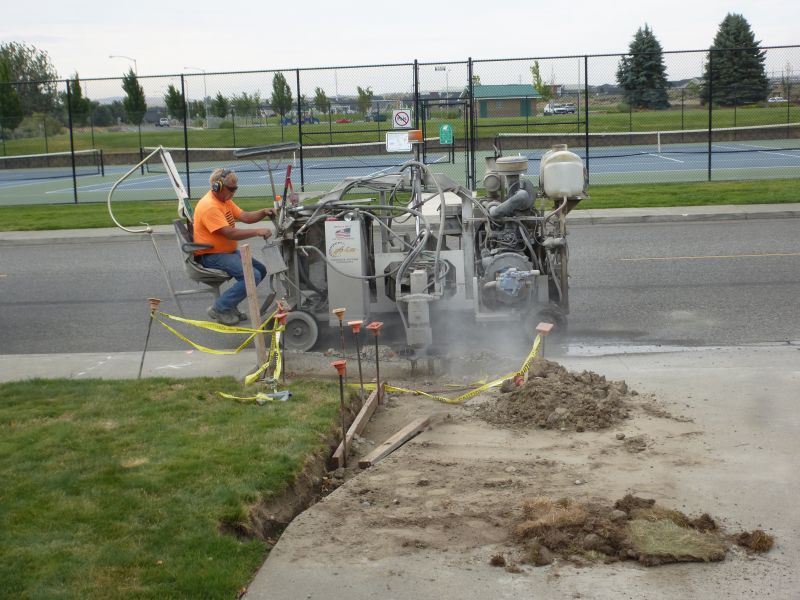 Curb cutting Curb cutting