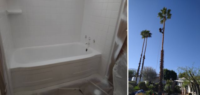 Tub and Palms Tub and Palms